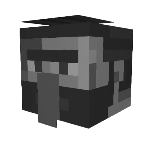 XClick Minecraft avatar head, 3D render