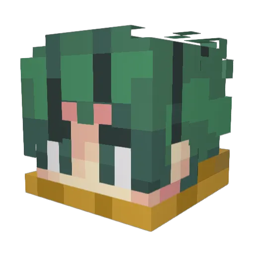 XCmikeZ Minecraft avatar head, 3D render