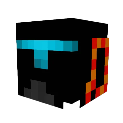 XCommanderDeltaX Minecraft avatar head, 3D render