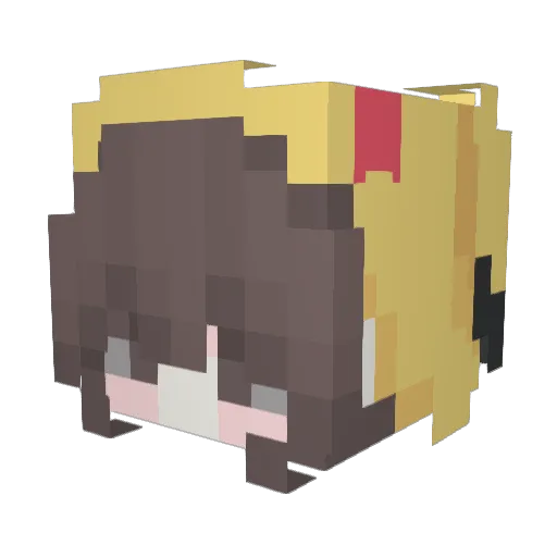 XCreepererX Minecraft avatar head, 3D render