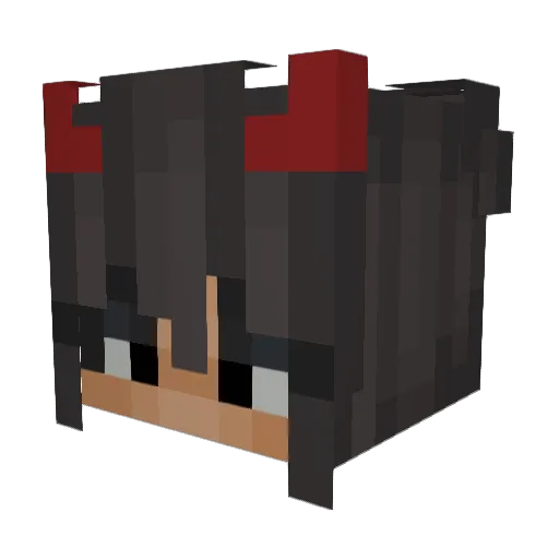 XCrimsonCraftz Minecraft avatar head, 3D render