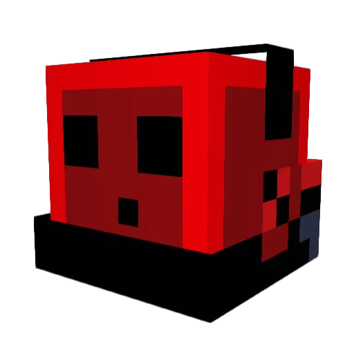 XD18333 Minecraft avatar head, 3D render