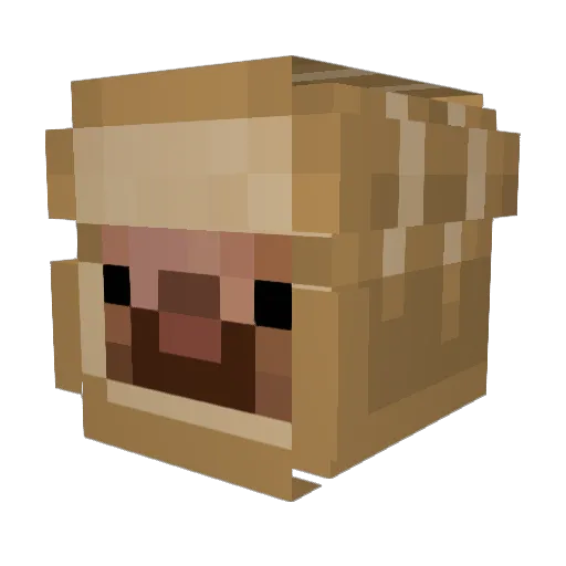 XD3ad Minecraft avatar head, 3D render