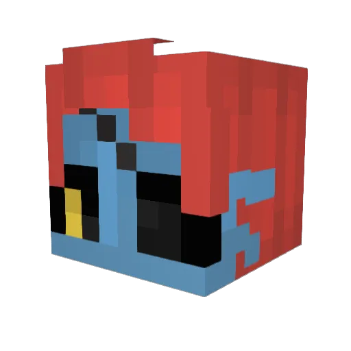 XD583 Minecraft avatar head, 3D render