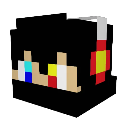 XD696969 Minecraft avatar head, 3D render