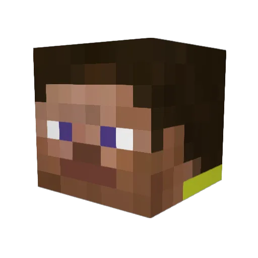 XDBETAXD Minecraft avatar head, 3D render