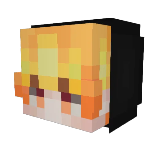 XDBOY192837465 Minecraft avatar head, 3D render