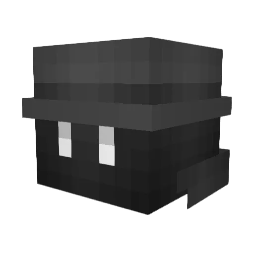 XDEADX Minecraft avatar head, 3D render