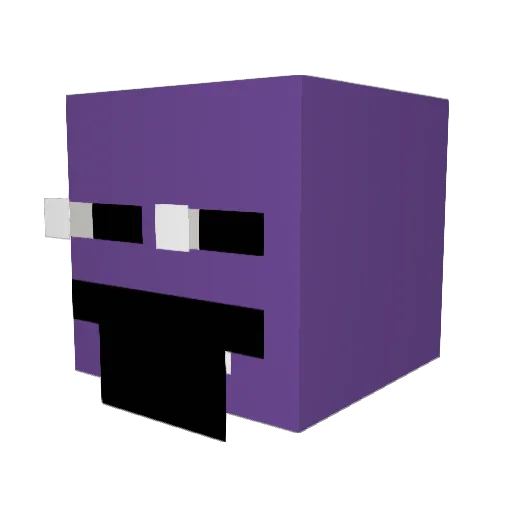 XDIX04 Minecraft avatar head, 3D render