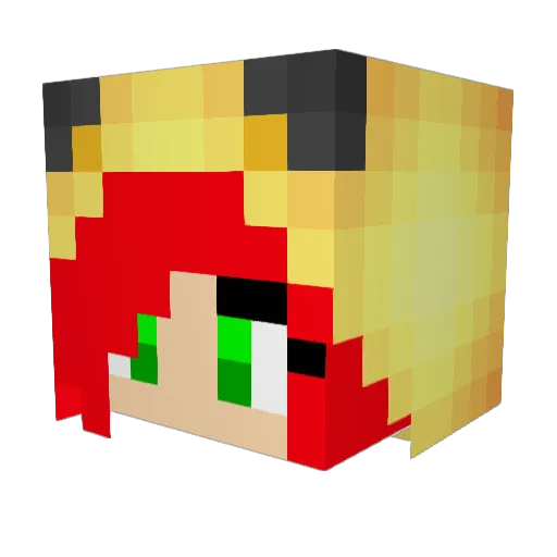 XDKaciFOBXD Minecraft avatar head, 3D render
