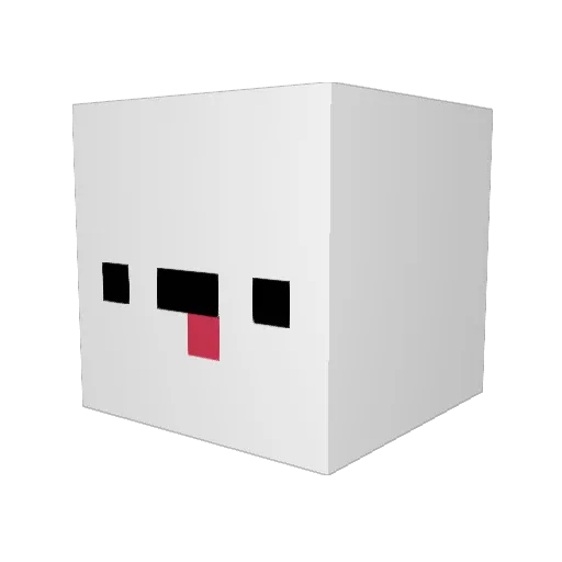 XDLang Minecraft avatar head, 3D render