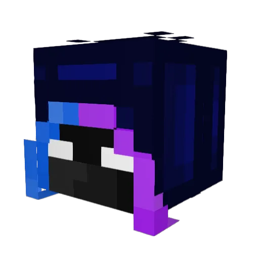 XDMamba Minecraft avatar head, 3D render