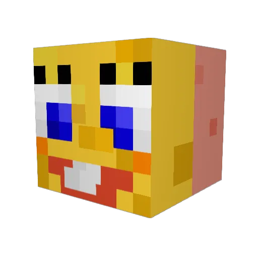 XDMeshaalis1 Minecraft avatar head, 3D render