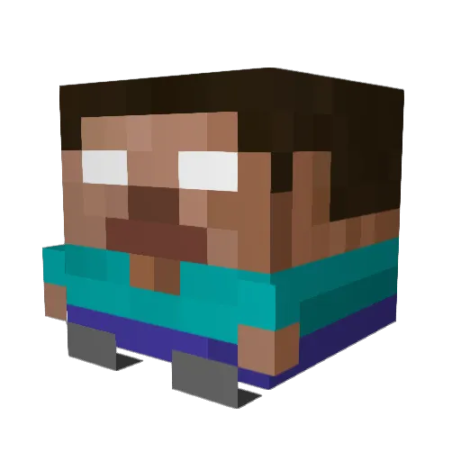 XDONGX Minecraft avatar head, 3D render