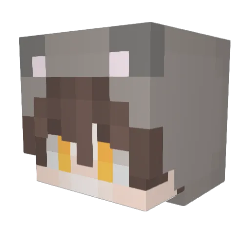 XDPXI Minecraft avatar head, 3D render