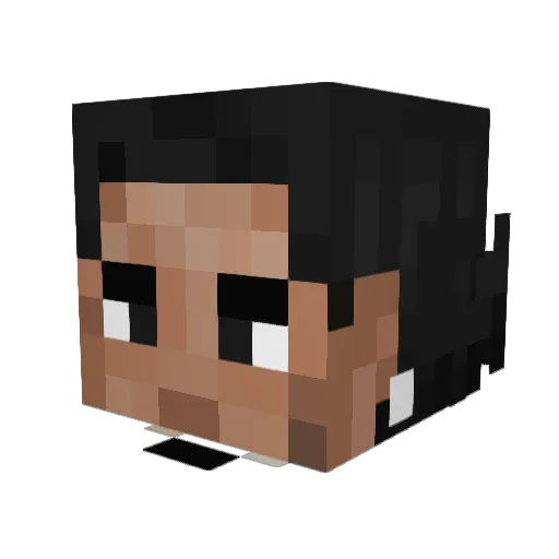 XDR7 Minecraft avatar head, 3D render