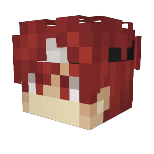 XDXDXDXDLOOOOOOL Minecraft avatar head, 3D render