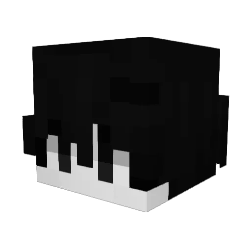 XDXDXDXXXDXDXD Minecraft avatar head, 3D render
