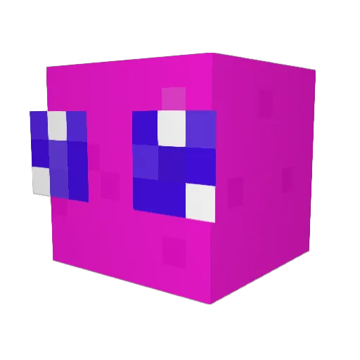 XDZERNT Minecraft avatar head, 3D render