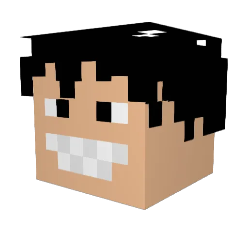 XD_404 Minecraft avatar head, 3D render