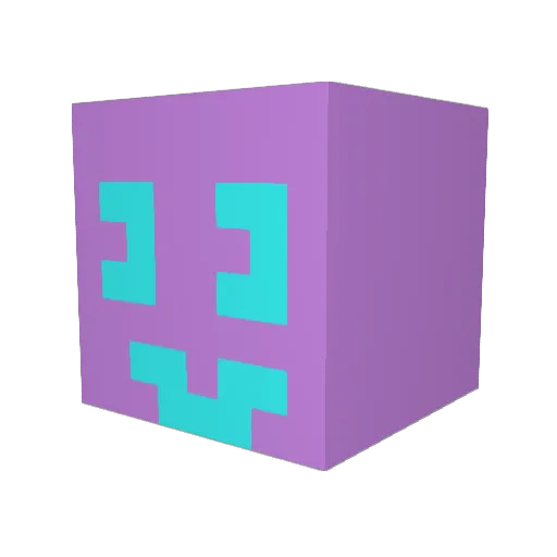 XD_CrazyHead Minecraft avatar head, 3D render