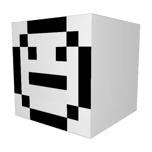 XD_DINO_XD Minecraft avatar head, 3D render