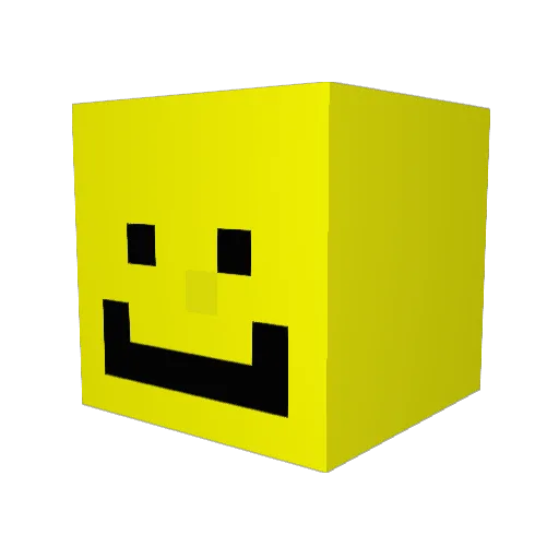 XD_Infinity Minecraft avatar head, 3D render