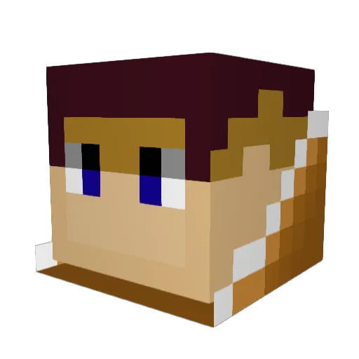 XD_Maty Minecraft avatar head, 3D render