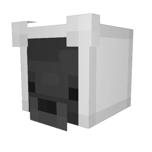 XD_Nagi Minecraft avatar head, 3D render