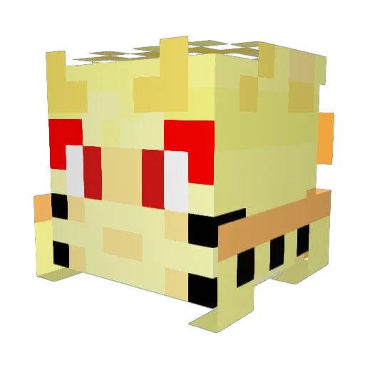 XD_iRonic Minecraft avatar head, 3D render