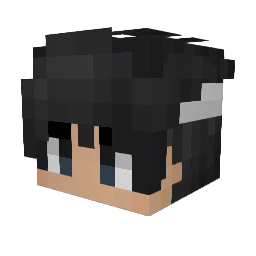 XD_kai10 Minecraft avatar head, 3D render