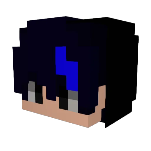 XDandemiX Minecraft avatar head, 3D render