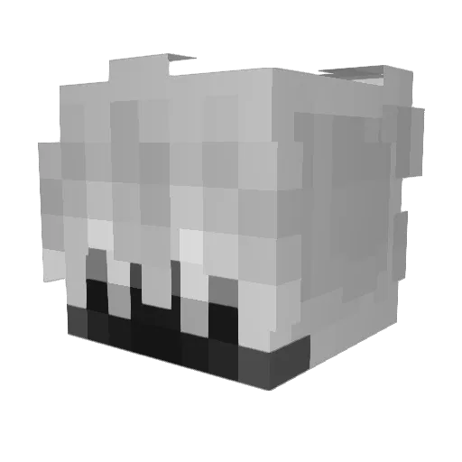 XDcraftXD Minecraft avatar head, 3D render