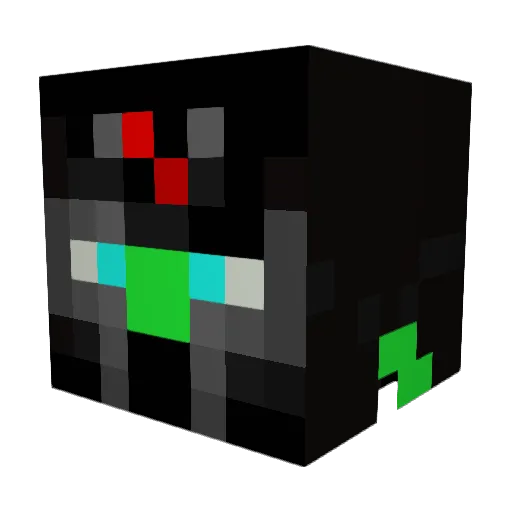 XDeStRoYeRX12 Minecraft avatar head, 3D render