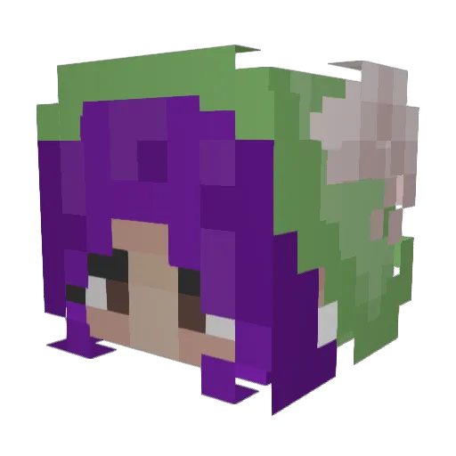 XDeathAngelX462 Minecraft avatar head, 3D render