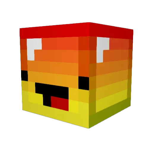 XDhenkXD Minecraft avatar head, 3D render
