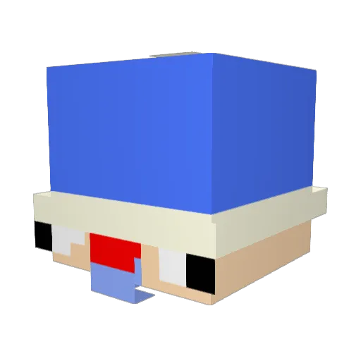 XDillPickleX Minecraft avatar head, 3D render