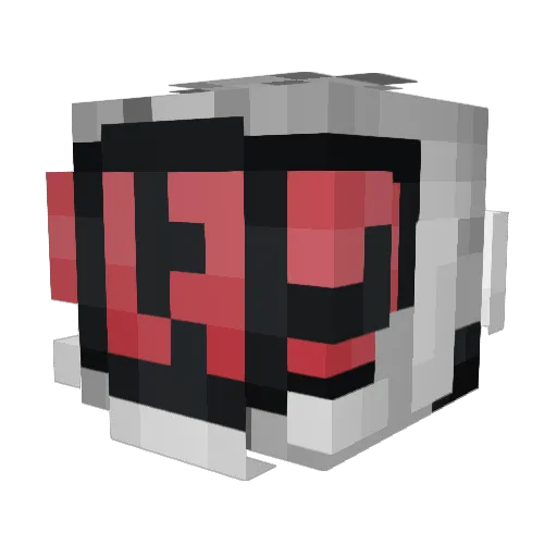 XDisinthehouse Minecraft avatar head, 3D render
