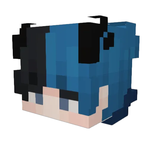 XDkristof Minecraft avatar head, 3D render