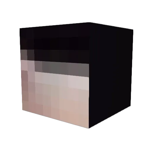 XDnoo6 Minecraft avatar head, 3D render
