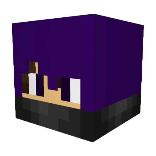XDragonfalseX Minecraft avatar head, 3D render