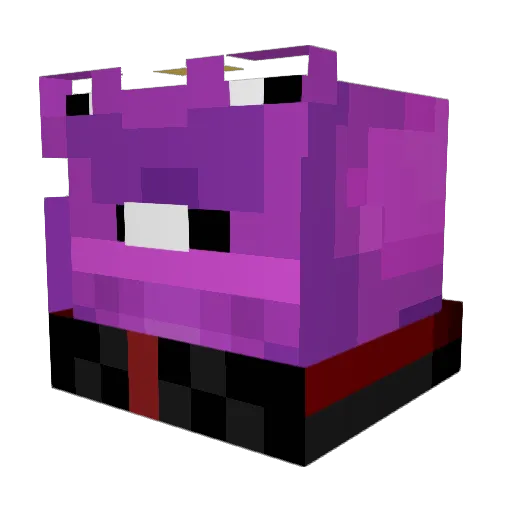 XDrevenge Minecraft avatar head, 3D render
