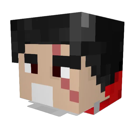 XDrimer77 Minecraft avatar head, 3D render