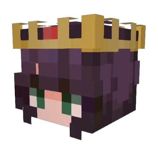 XDthelucky Minecraft avatar head, 3D render