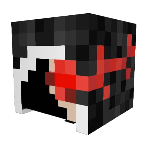 XDtryHartMen Minecraft avatar head, 3D render