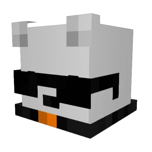 XDultimate Minecraft avatar head, 3D render