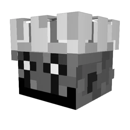 XELAavvx Minecraft avatar head, 3D render