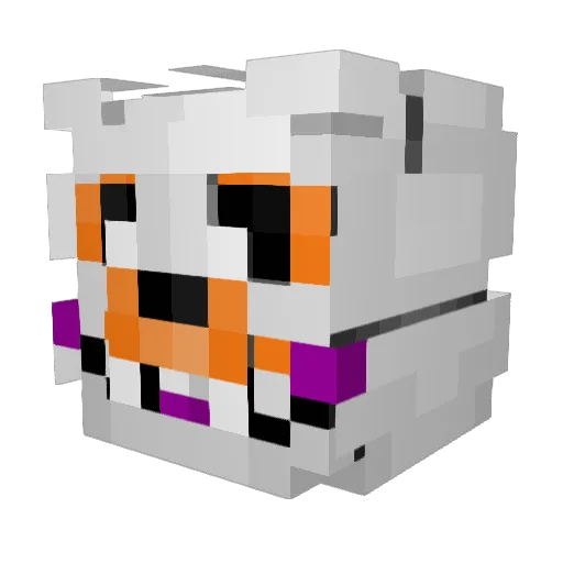 XEN0SHINE Minecraft avatar head, 3D render
