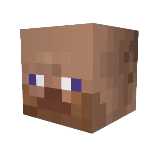 XENOGLOSIA Minecraft avatar head, 3D render