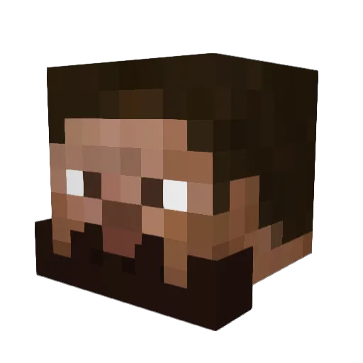 XEON_69 Minecraft avatar head, 3D render